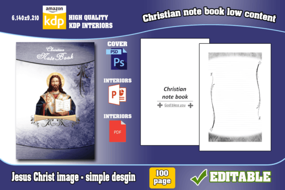 Christian Note Book: Kdp Low Content & Interiors