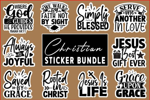 Christian Stickers Bundle 15 Design: Crafts & Design Review