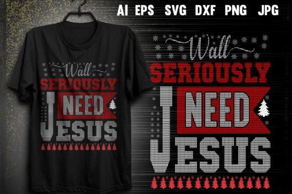 Christmas Jesus T-shirt Design Crafts Review for Publishers