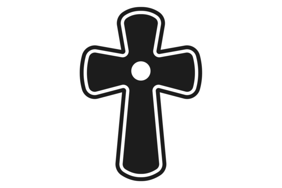 Divine Power Symbol Christian Cross Bla Illustrations for Business
