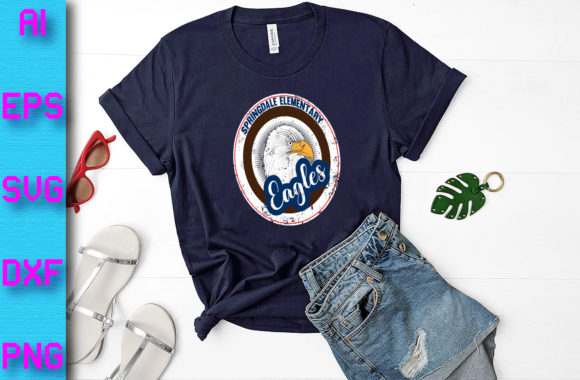 Eagle T-shirt Design: Bold Print Templates for Local Branding