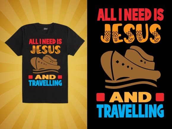 Jesus and Travelling Tshirt - 67: A Print Templates Review
