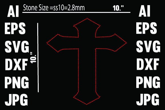 Jesus Christ Rhinestone Design for Print Templates