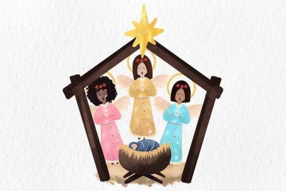 Nativity Manger Scene Baby Jesus Png for Craft Sellers