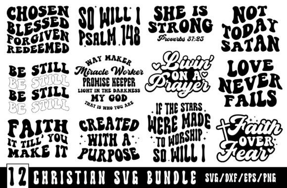 Retro Christian Bundle SVG: Craft Faith-Inspired Projects